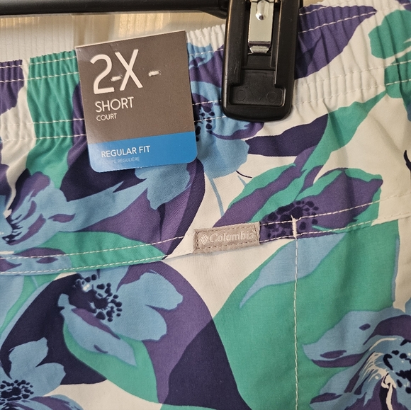Columbia NWT Sandy River II Printed Shorts  Purple Lotus Women’s Size 2X - Picture 6 of 6